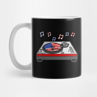 4th July DJ USA Flag Music Producer Mug